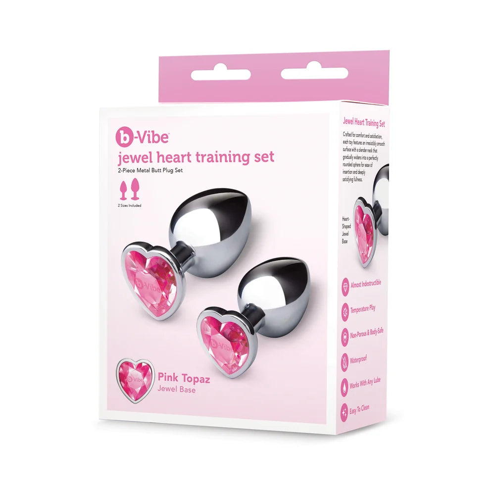 B-Vibe Jewel Metal Training Plug Set Nalpac
